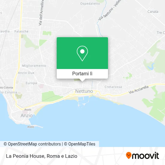 Mappa La Peonia House