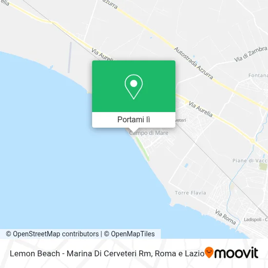 Mappa Lemon Beach - Marina Di Cerveteri Rm