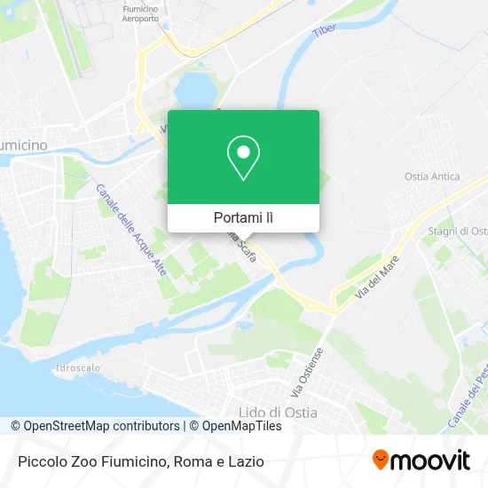 Mappa Piccolo Zoo Fiumicino