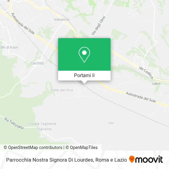 Mappa Parrocchia Nostra Signora Di Lourdes