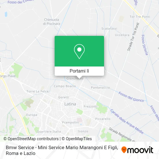 Mappa Bmw Service - Mini Service Mario Marangoni E Figli