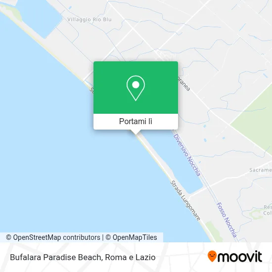 Mappa Bufalara Paradise Beach