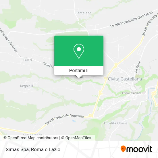 Mappa Simas Spa