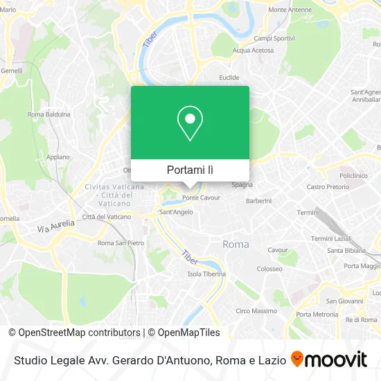 Mappa Studio Legale Avv. Gerardo D'Antuono
