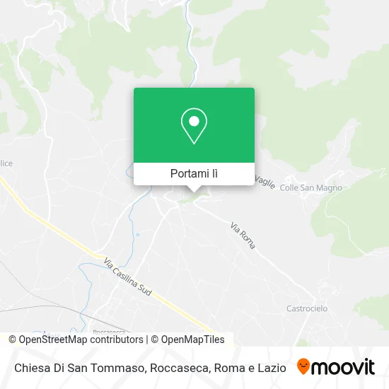 Mappa Chiesa Di San Tommaso, Roccaseca