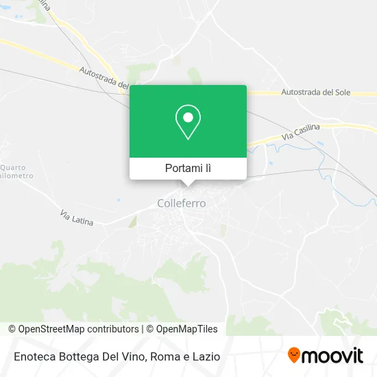 Mappa Enoteca Bottega Del Vino