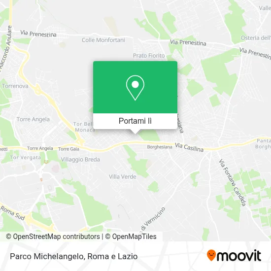 Mappa Parco Michelangelo