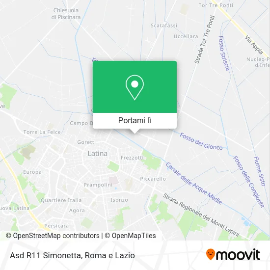Mappa Asd R11 Simonetta
