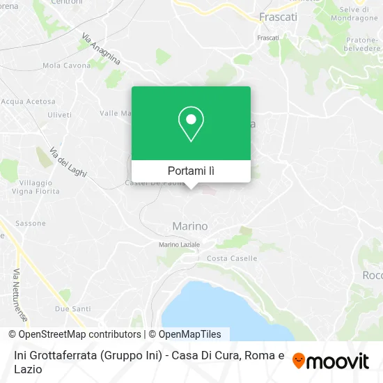 Mappa Ini Grottaferrata (Gruppo Ini) - Casa Di Cura