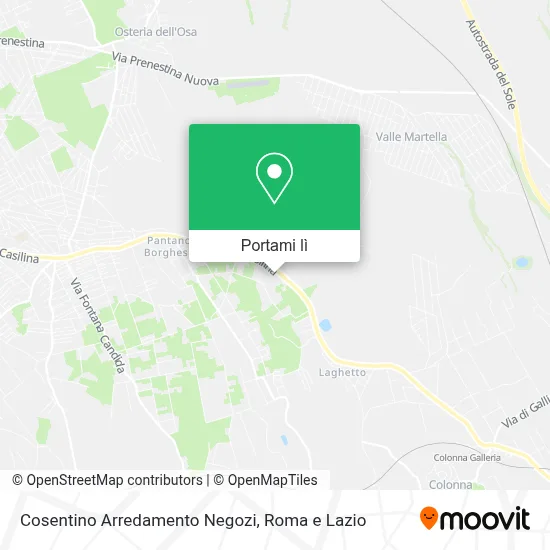 Mappa Cosentino Arredamento Negozi