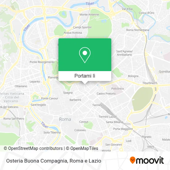 Mappa Osteria Buona Compagnia