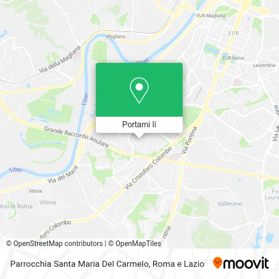 Mappa Parrocchia Santa Maria Del Carmelo