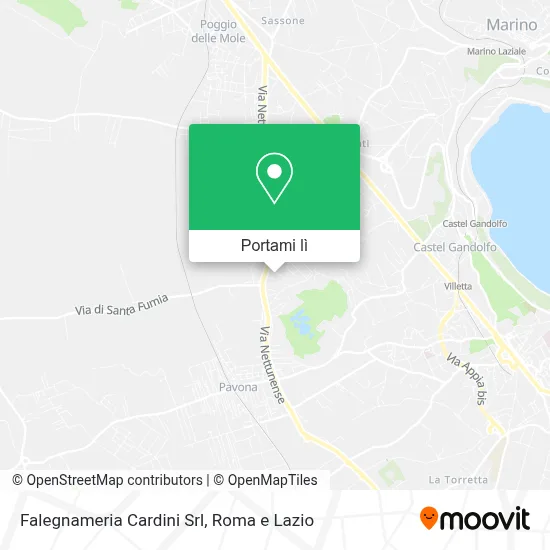 Mappa Falegnameria Cardini Srl