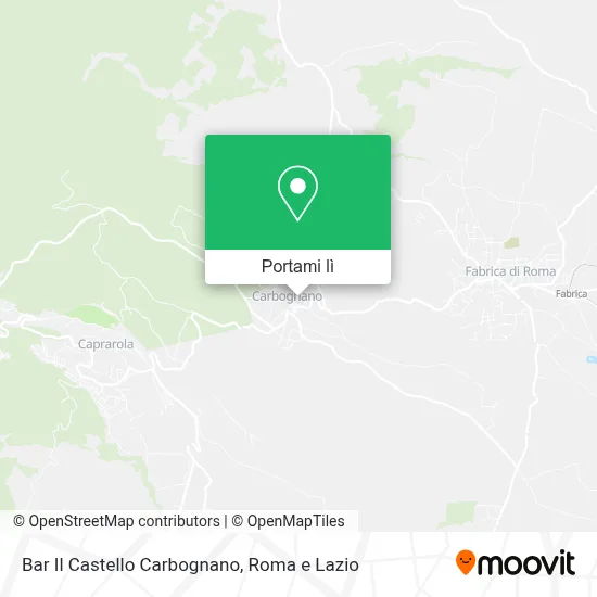 Mappa Bar Il Castello Carbognano