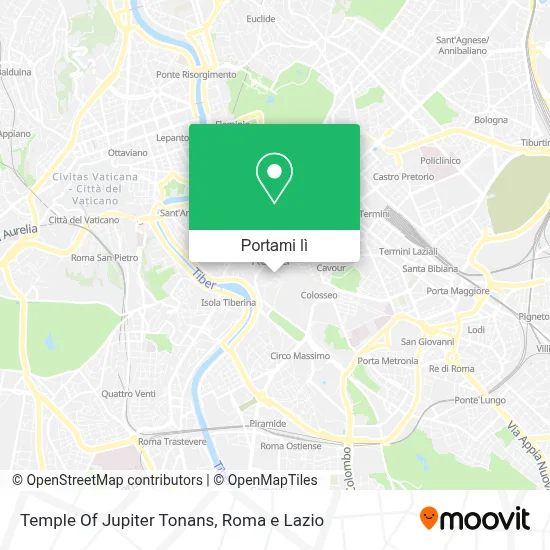 Mappa Temple Of Jupiter Tonans