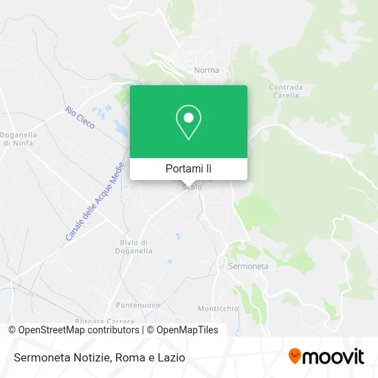 Mappa Sermoneta Notizie