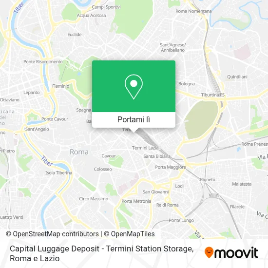 Mappa Capital Luggage Deposit - Termini Station Storage