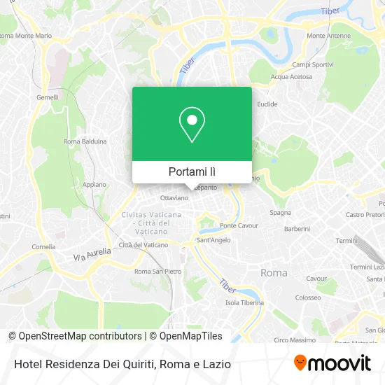 Mappa Hotel Residenza Dei Quiriti