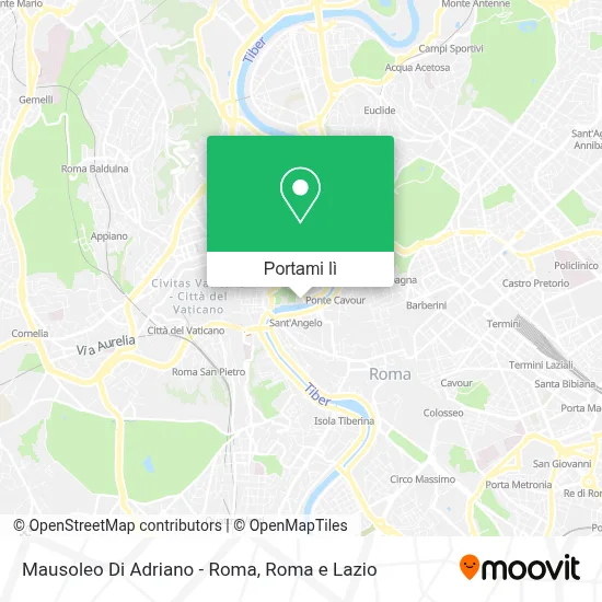 Mappa Mausoleo Di Adriano - Roma