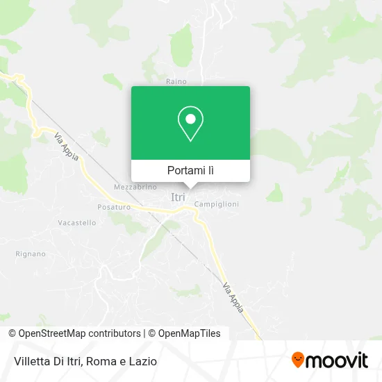 Mappa Villetta Di Itri