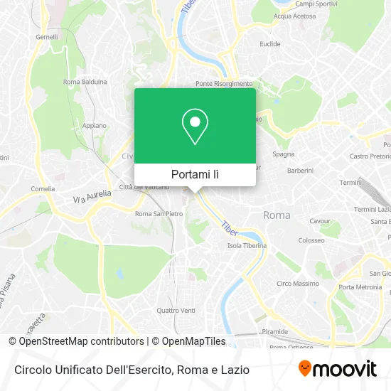 Mappa Circolo Unificato Dell'Esercito
