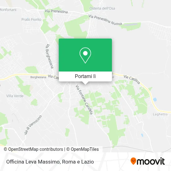 Mappa Officina Leva Massimo