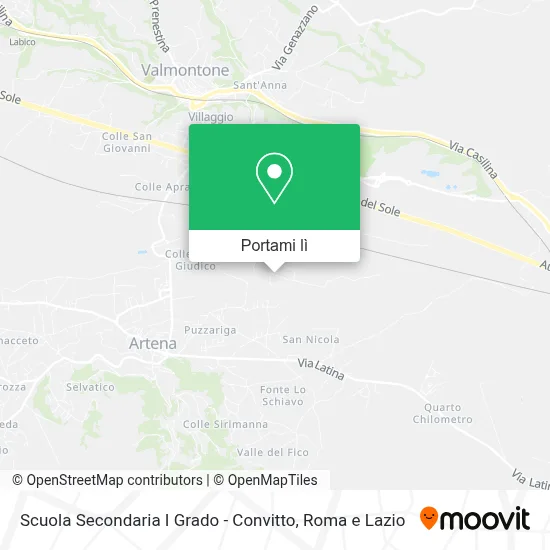 Mappa Scuola Secondaria I Grado - Convitto