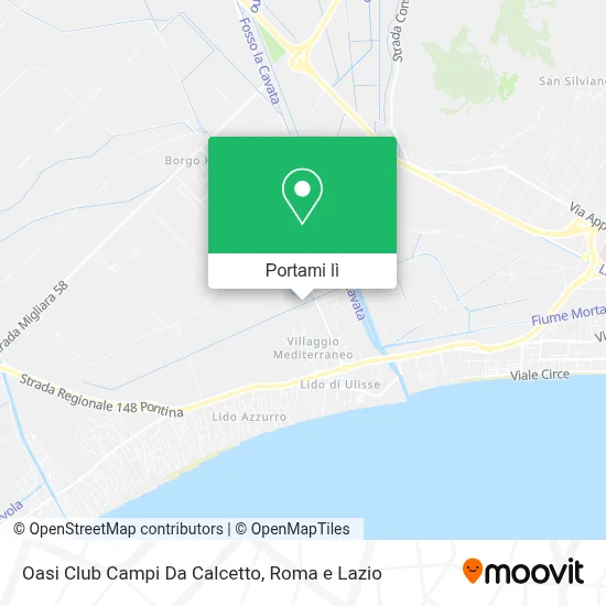 Mappa Oasi Club Campi Da Calcetto