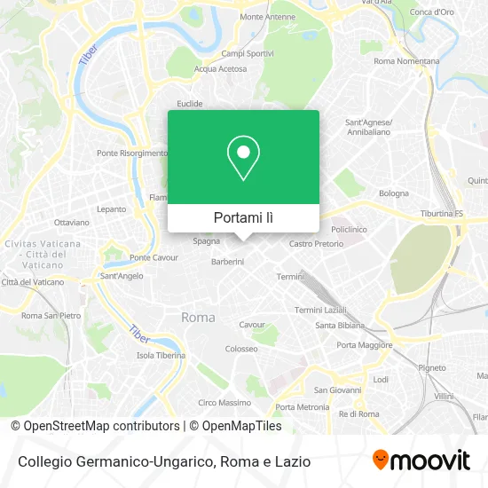 Mappa Collegio Germanico-Ungarico