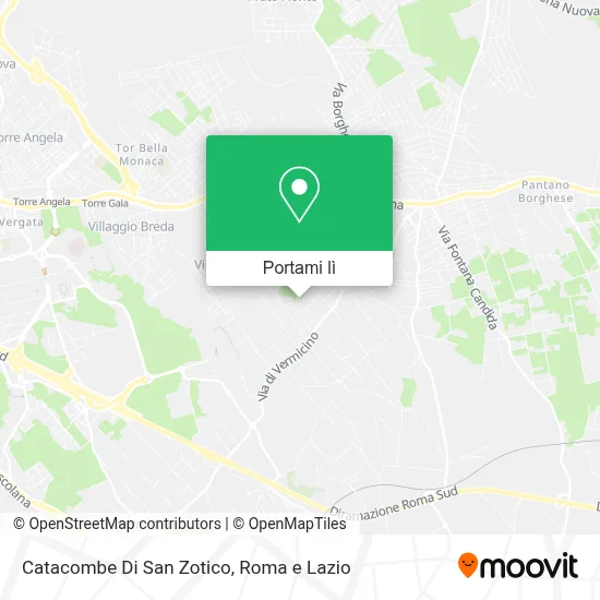 Mappa Catacombe Di San Zotico
