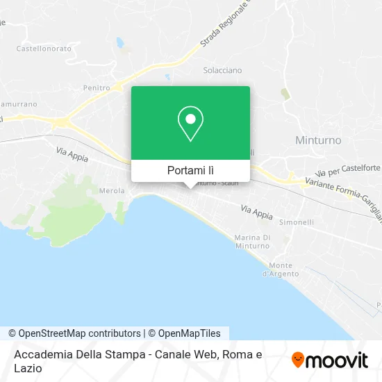 Mappa Accademia Della Stampa - Canale Web