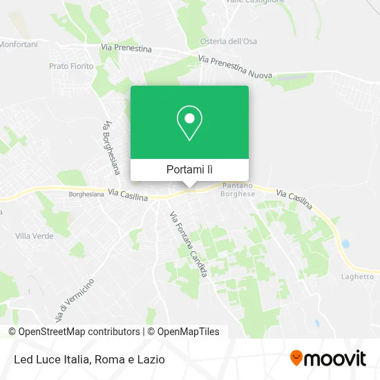 Mappa Led Luce Italia