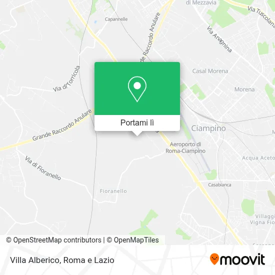 Mappa Villa Alberico