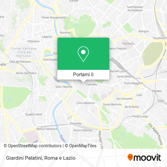 Mappa Giardini Palatini