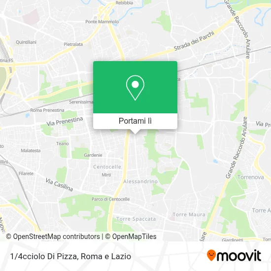 Mappa 1/4cciolo Di Pizza