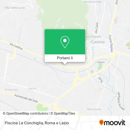 Mappa Piscina La Conchiglia