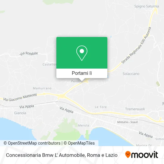 Mappa Concessionaria Bmw L' Automobile