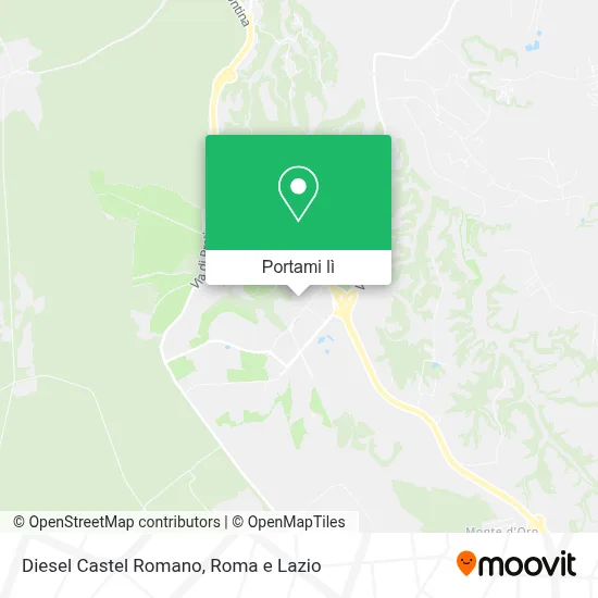 Mappa Diesel Castel Romano