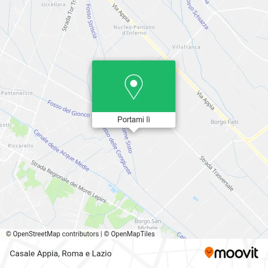 Mappa Casale Appia