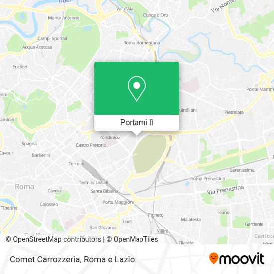 Mappa Comet Carrozzeria