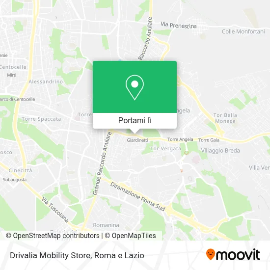 Mappa Drivalia Mobility Store