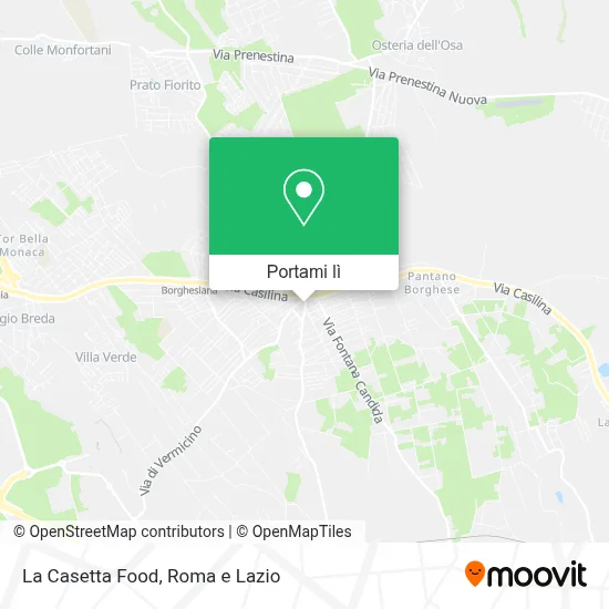 Mappa La Casetta Food