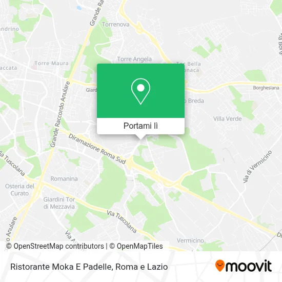 Mappa Ristorante Moka E Padelle