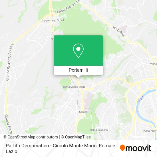 Mappa Partito Democratico - Circolo Monte Mario