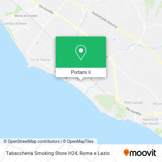 Mappa Tabaccheria Smoking Store H24