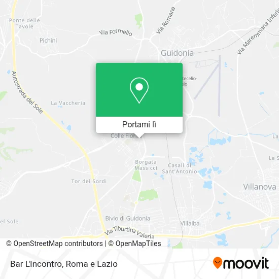 Mappa Bar L'Incontro