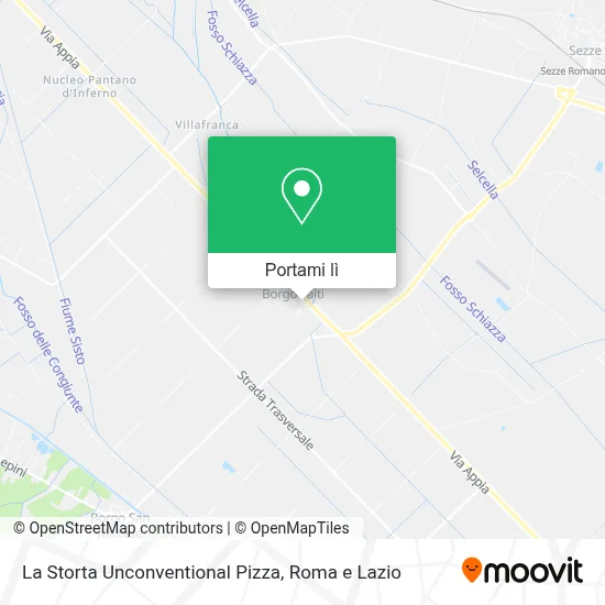 Mappa La Storta Unconventional Pizza