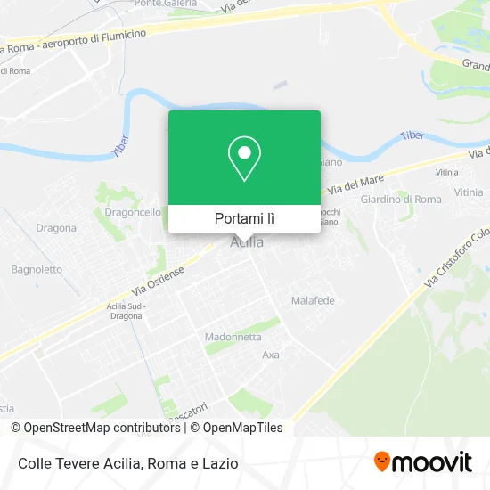 Mappa Colle Tevere Acilia