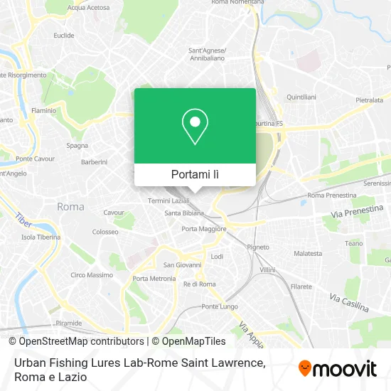 Mappa Urban Fishing Lures Lab-Rome Saint Lawrence