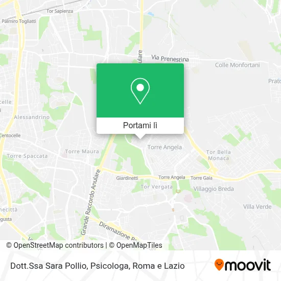 Mappa Dott.Ssa Sara Pollio, Psicologa